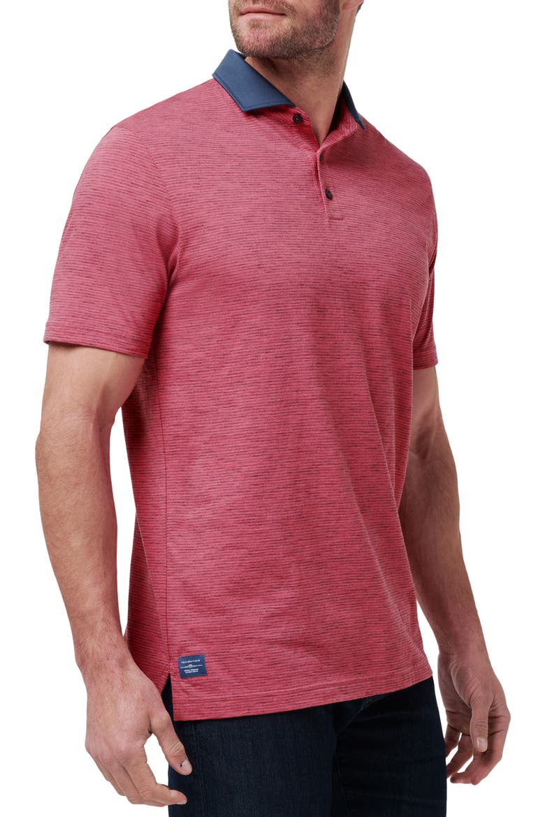 Common Interest Space Dye Stripe Polo, Alternate, color, ROSE WINE