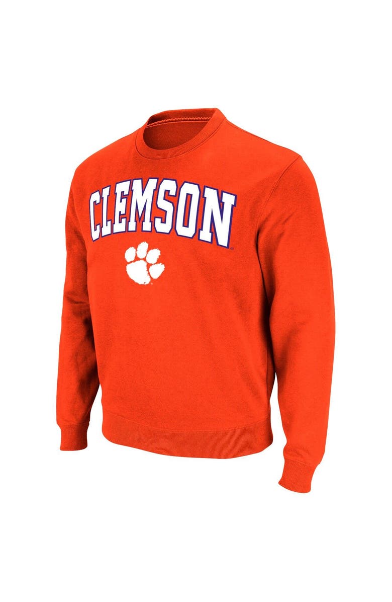 COLOSSEUM Men's Colosseum Orange Clemson Tigers Arch & Logo Pullover Sweatshirt, Alternate, color, Orange