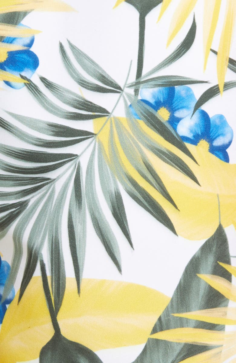 BOSS Floral Recycled Polyester Swim Trunks, Alternate, color, 