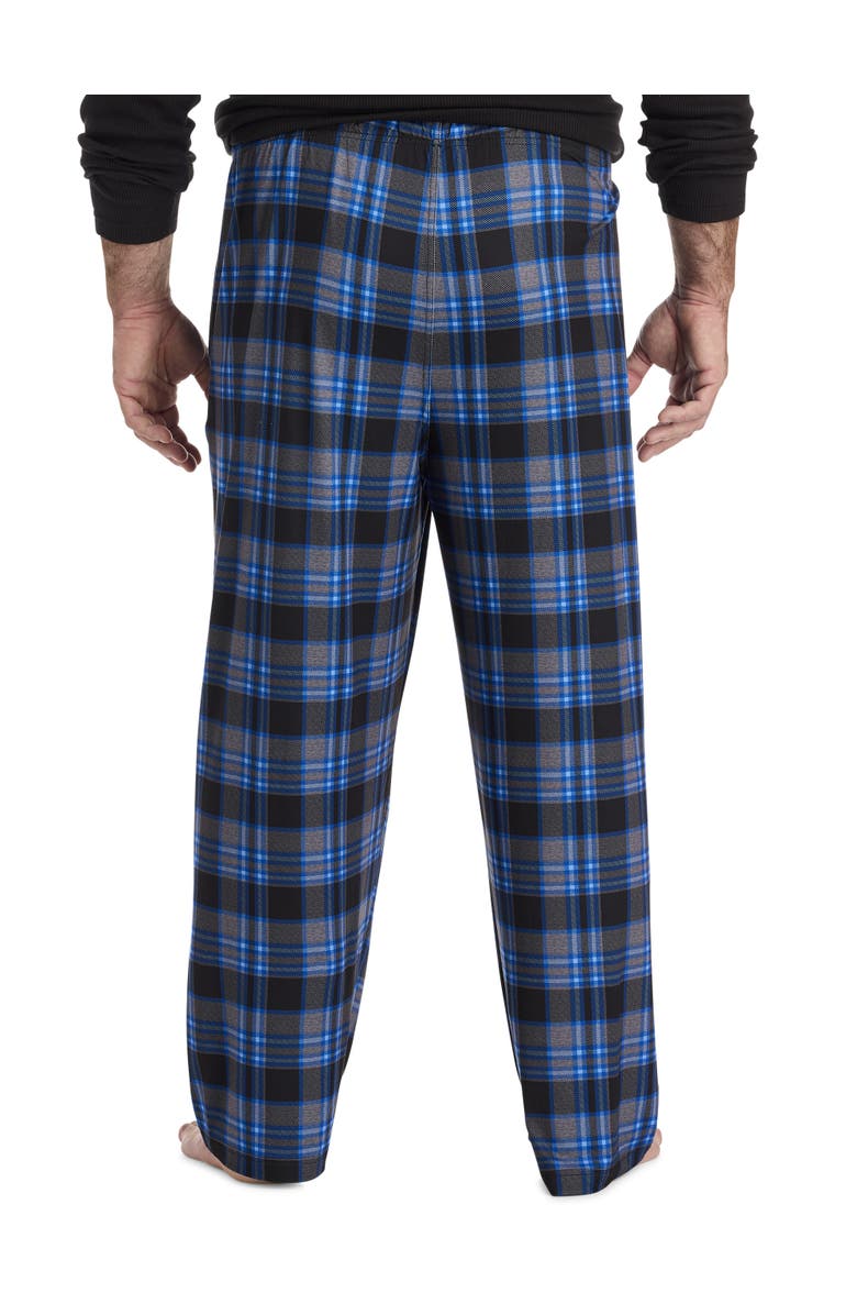 Harbor Bay by DXL Big & Tall Winter Wonderland Knit Lounge Pants, Alternate, color, Black