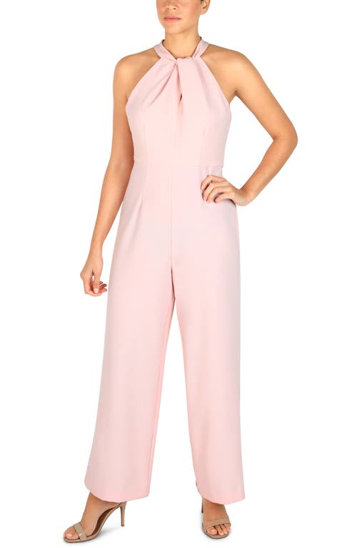 JULIA JORDAN JULIA JORDAN HALTER NECK WIDE LEG JUMPSUIT