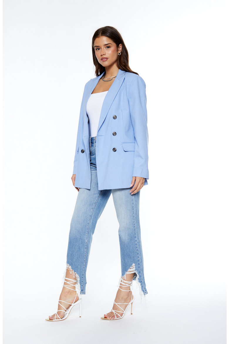 Your Ex Boyfriends Blazer, Alternate, color, Periwinkle Blue