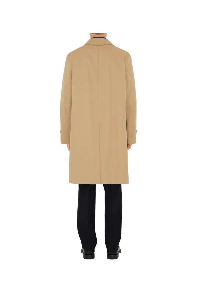 Burberry Long Gabardine Car Coat, Alternate, color, Flax Beige