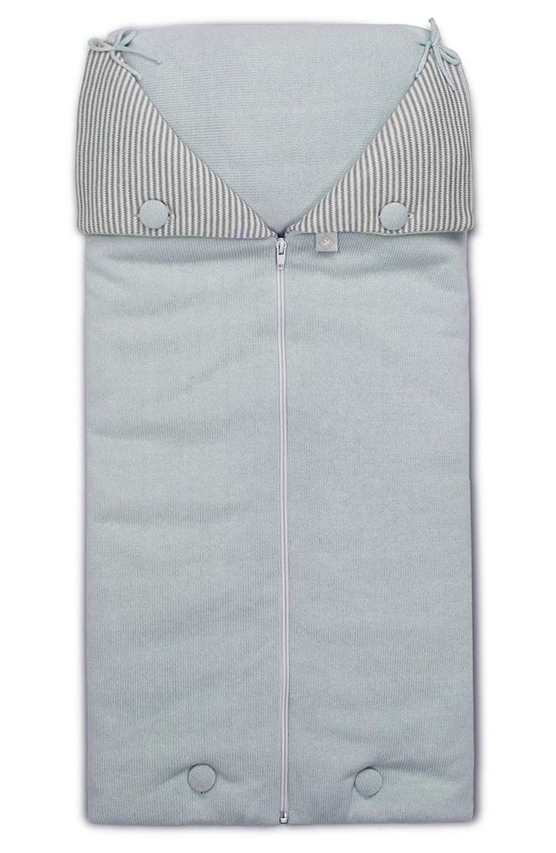 RIAN TRICOT Cocoon Zip-Up Wearable Blanket, Main, color, Light Blue