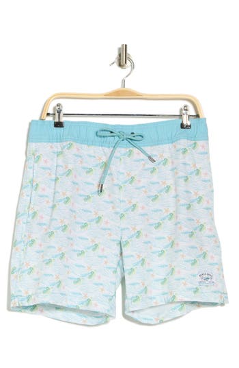 BEACH BROS BEACH BROS TURTLE WAVES SWIM TRUNKS