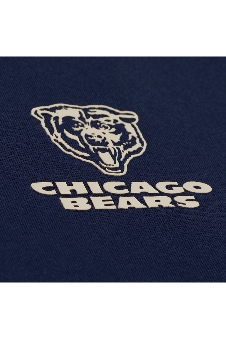 Men's Mitchell & Ness Navy Chicago Bears Core Essentials Micro Logo Fleece Sweatshirt, Alternate, color, Navy