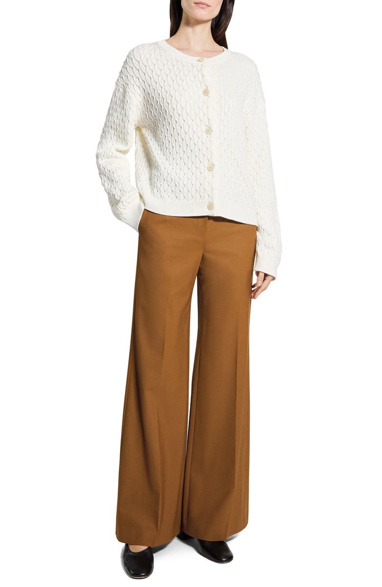 Theory Textured Organic Cotton Cardigan, Alternate, color,