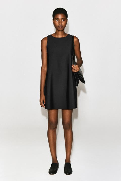 Scuba Knit A-Line Mini Dress