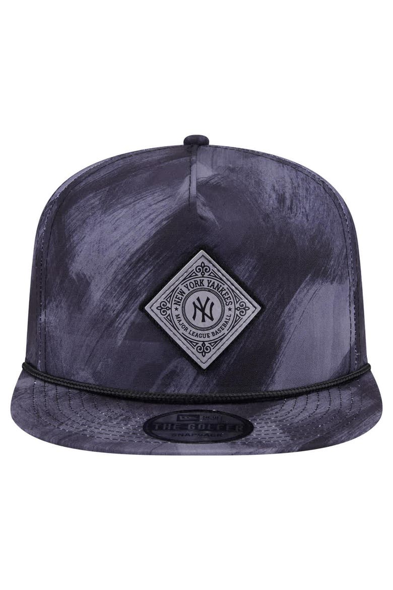 Men's New Era Navy New York Yankees Printed Golfer Snapback Hat, Alternate, color, Navy