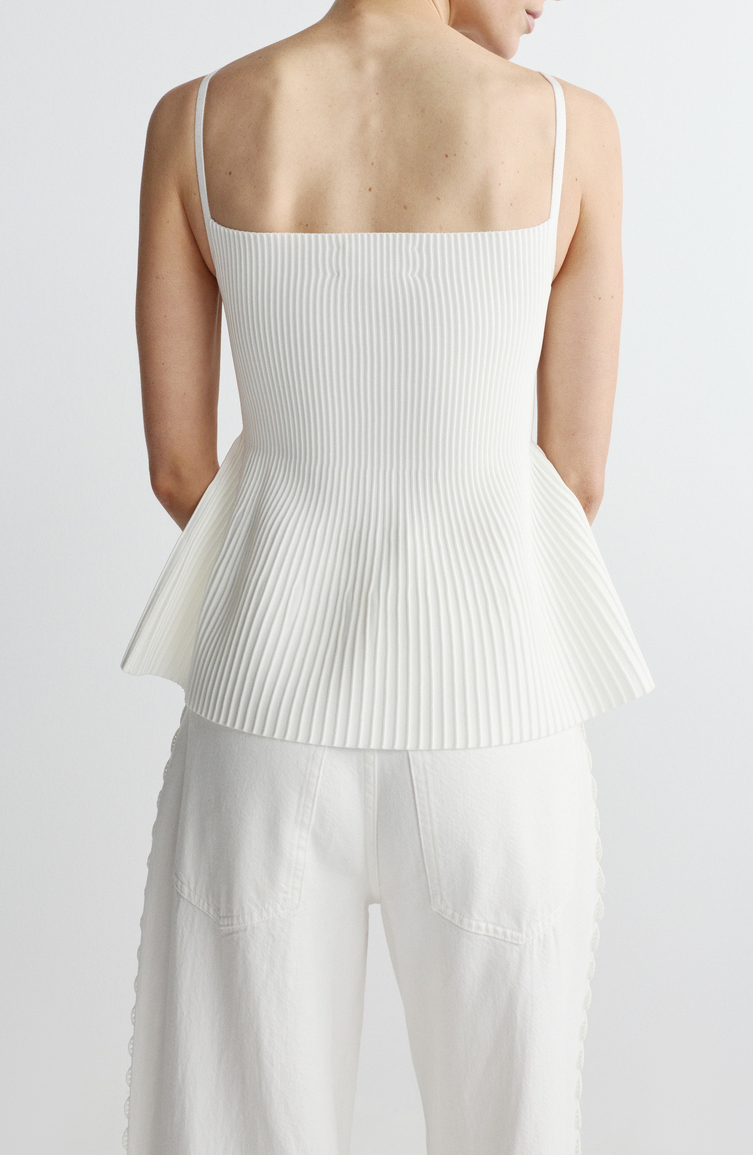 Rib Peplum Tank (Women) | Nordstrom
