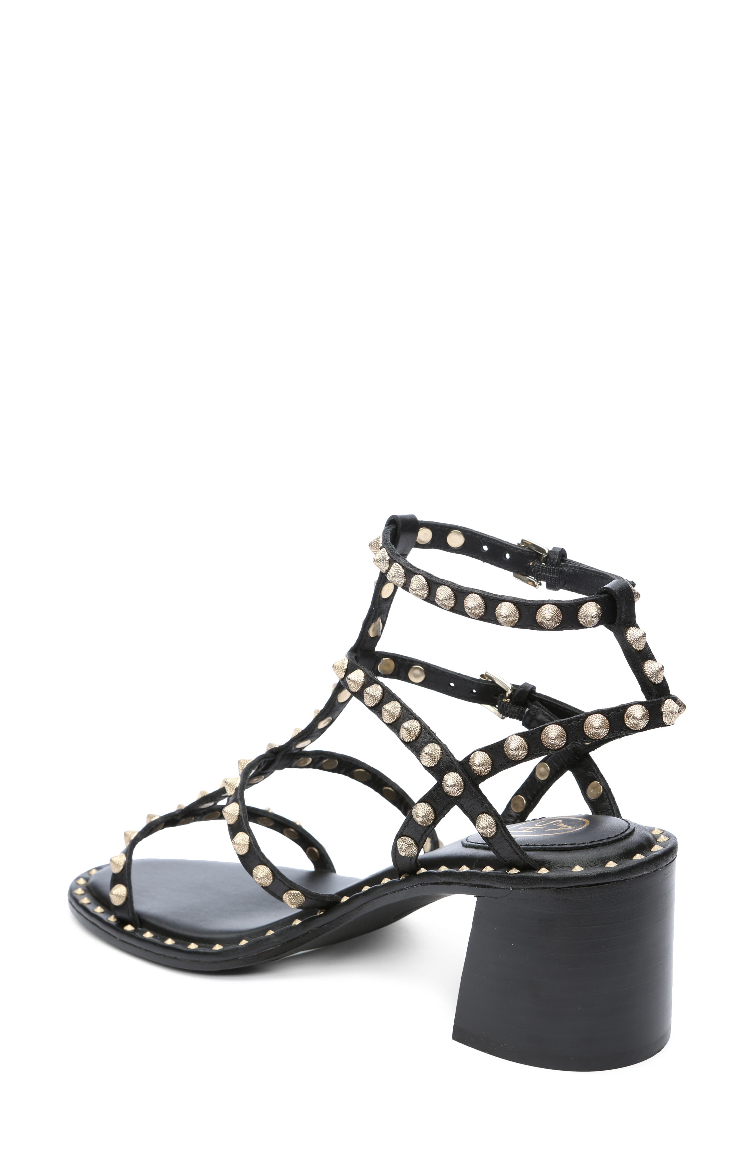 Ash Jen Studded Ankle Strap Sandal, Alternate, color, 