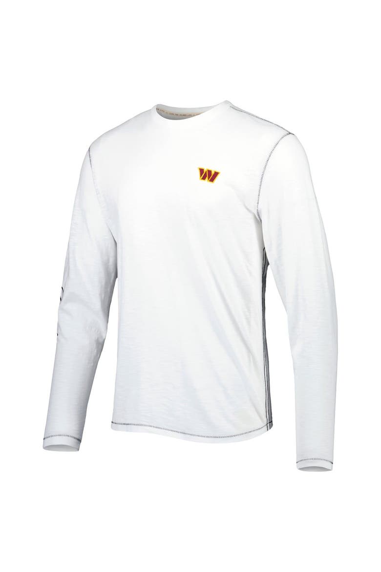 Men's Tommy Bahama White Washington Commanders Laces Out Billboard Long Sleeve T-Shirt, Alternate, color, White