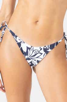 Oceanside Tie Side Cheeky Bikini Bottoms