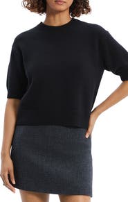 Theory Short Sleeve Cashmere Sweater
