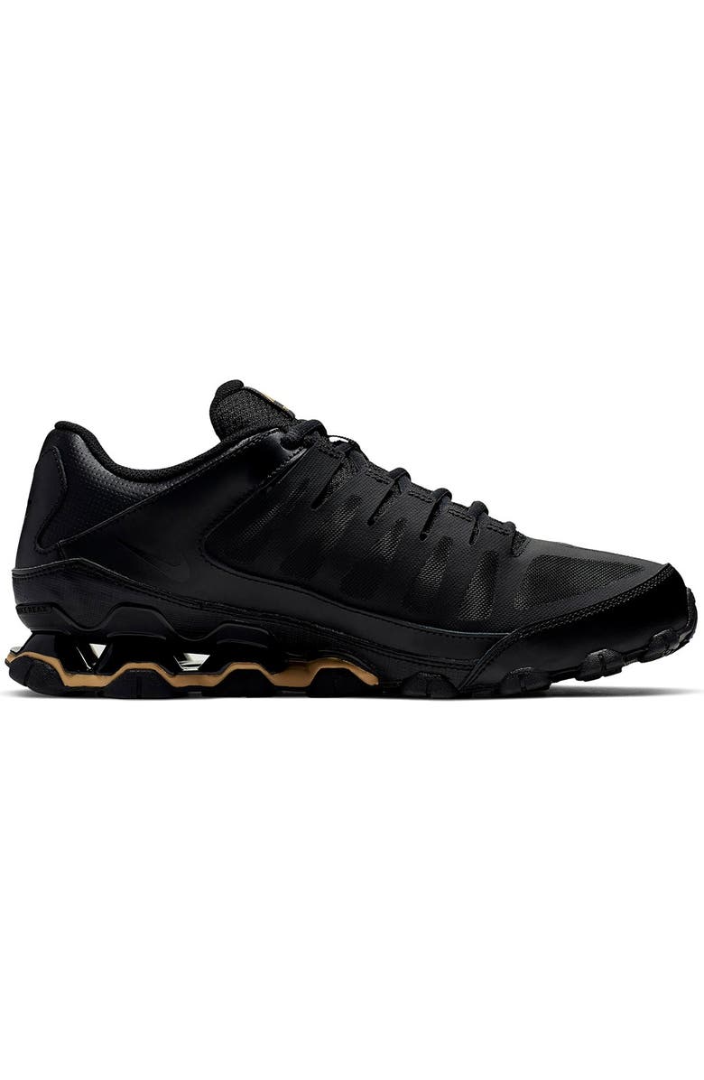 Nike Reax 8 Training Mesh Sneaker, Alternate, color, Black/ Metallic Gold