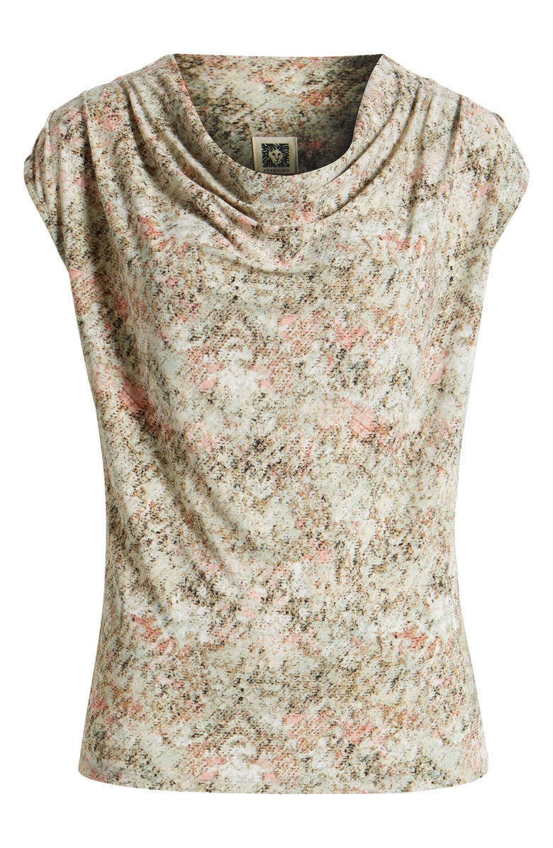 Anne Klein Cowl Neck Cap Sleeve Top, Alternate, color, 