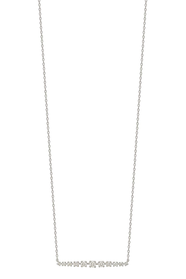 Audrey Diamond Bar Pendant Necklace (Nordstrom Exclusive), Main, color, 18KW