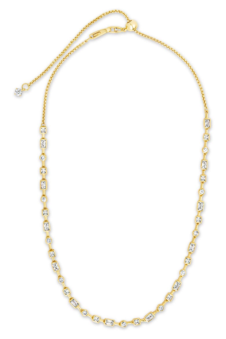 Camden Slide Tennis Necklace, Alternate, color, GOLD