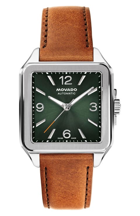 The Heritage 1917 Leather Strap Watch, 35mm x 45.2mm