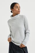 Brunello Cucinelli Cashmere English rib sweater
