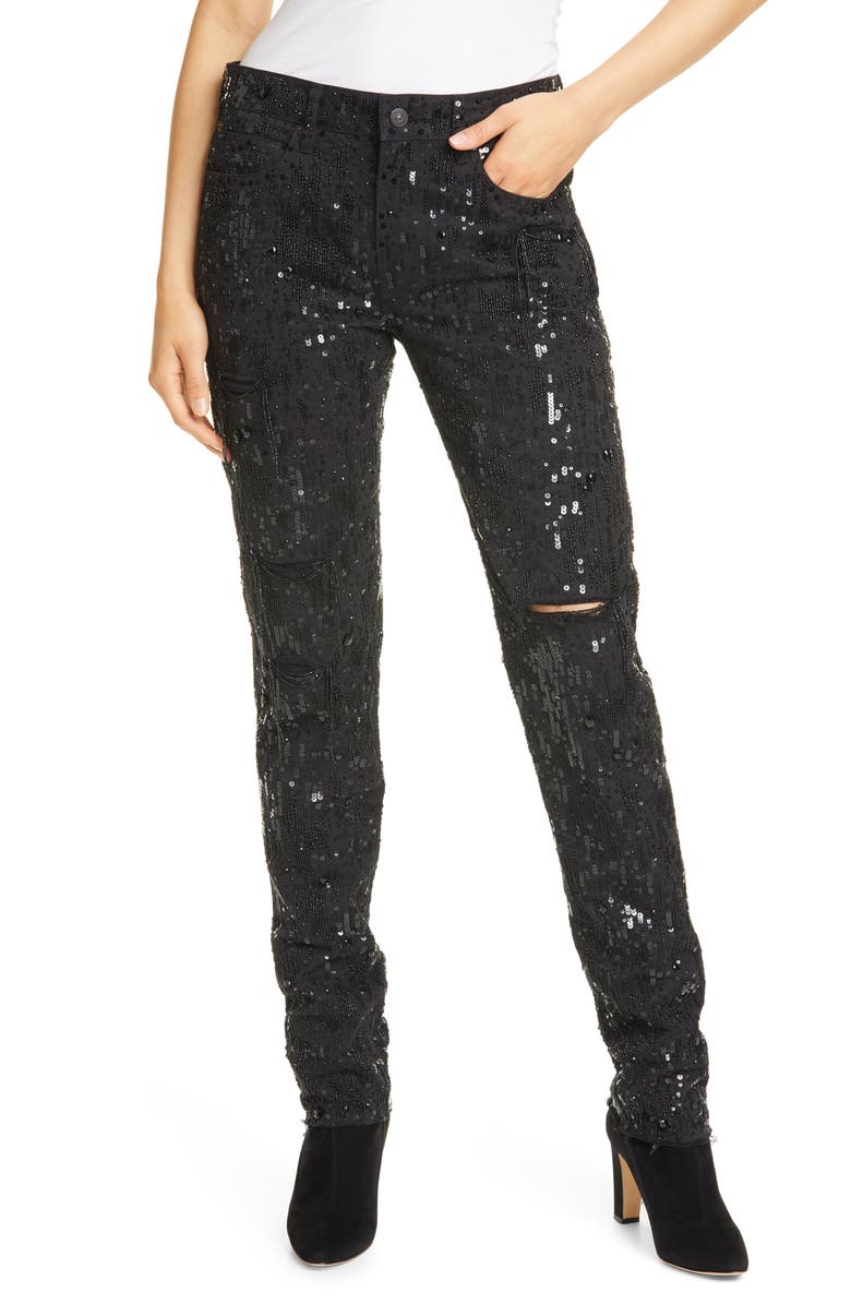 Polo Ralph Lauren Avery Sequin Boyfriend Jeans, Main, color,
