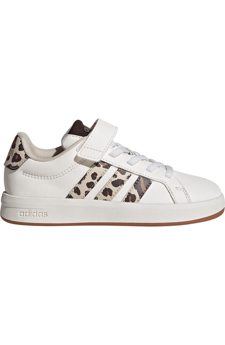 adidas Kids' Grand Court 3-0 Sneaker, Alternate, color, White/ Crystal Linen/ Coffee
