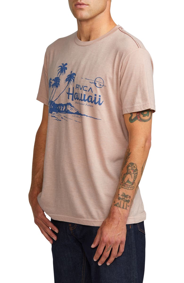 RVCA Luau Vistas Slim Fit Graphic T-Shirt, Alternate, color, Pale Mauve