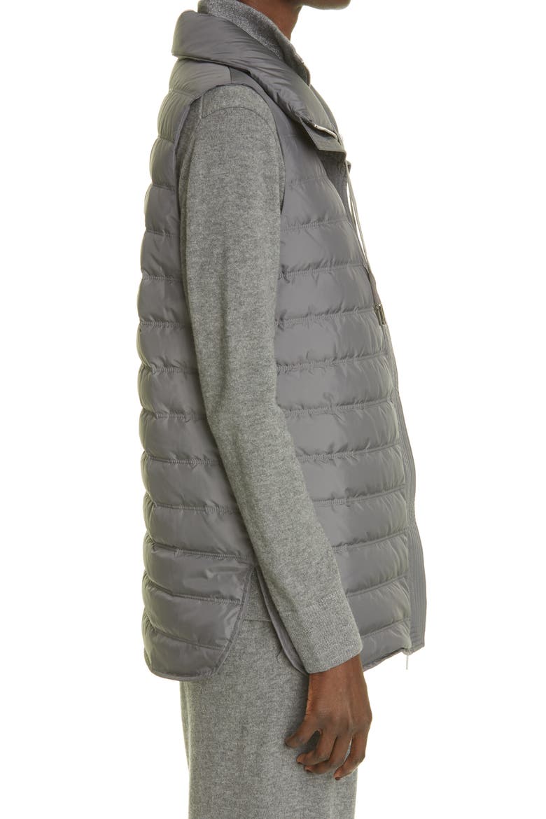 Dylan KindMade Water Resistant Reversible Down Vest, Alternate, color, ROCK
