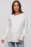 PinkBlush Speckled Knit Sweater