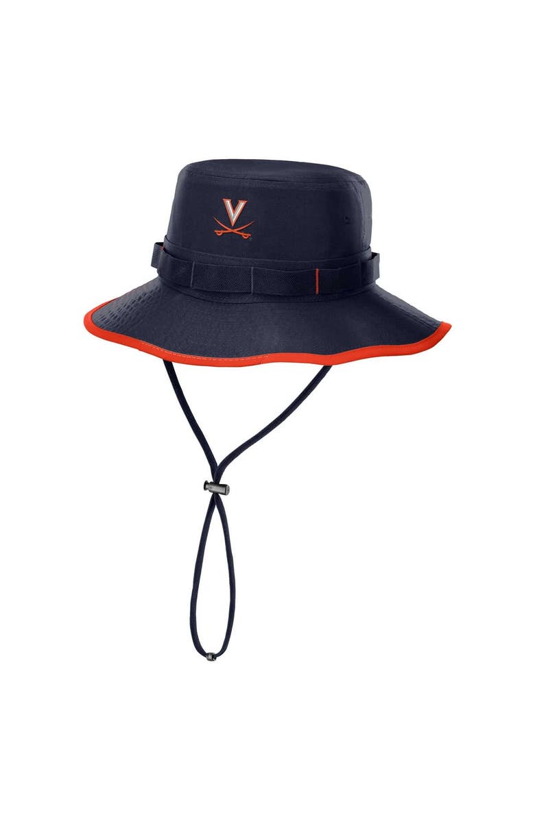Nike Men's Nike Navy Virginia Cavaliers 2024 Sideline Apex Performance Boonie Bucket Hat, Main, color, Navy
