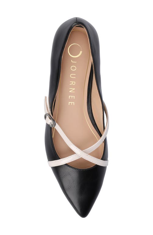 Journee Collection Camby Pointed Toe Flat In Black