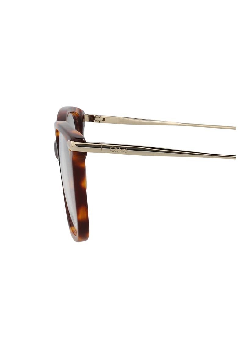 Core 51mm Square Optical Glasses, Alternate, color, HAVANA GOLD TRANSPARENT