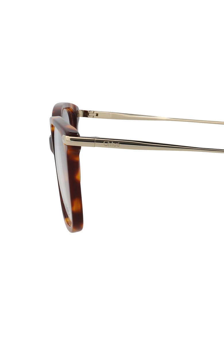 Chloé Core 51mm Square Optical Glasses, Alternate, color, 