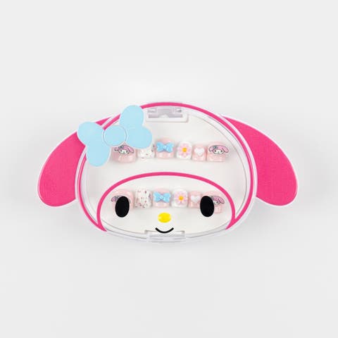 My Melody  Kids Luxury Handmade Press-On Nails - 24-Piece Kit