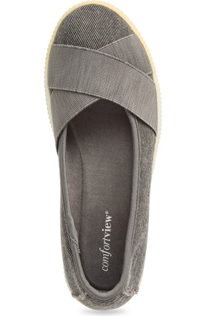 Comfortview The Jazlyn Slip-On Sneaker, Alternate, color, Slate Grey