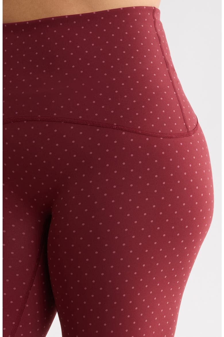 SPANXshape® Booty Boost® Leggings, Alternate, color, MICRO TONAL DOT/ RUM RAISIN