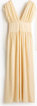 H&M Draped Drawstring-detail Dress