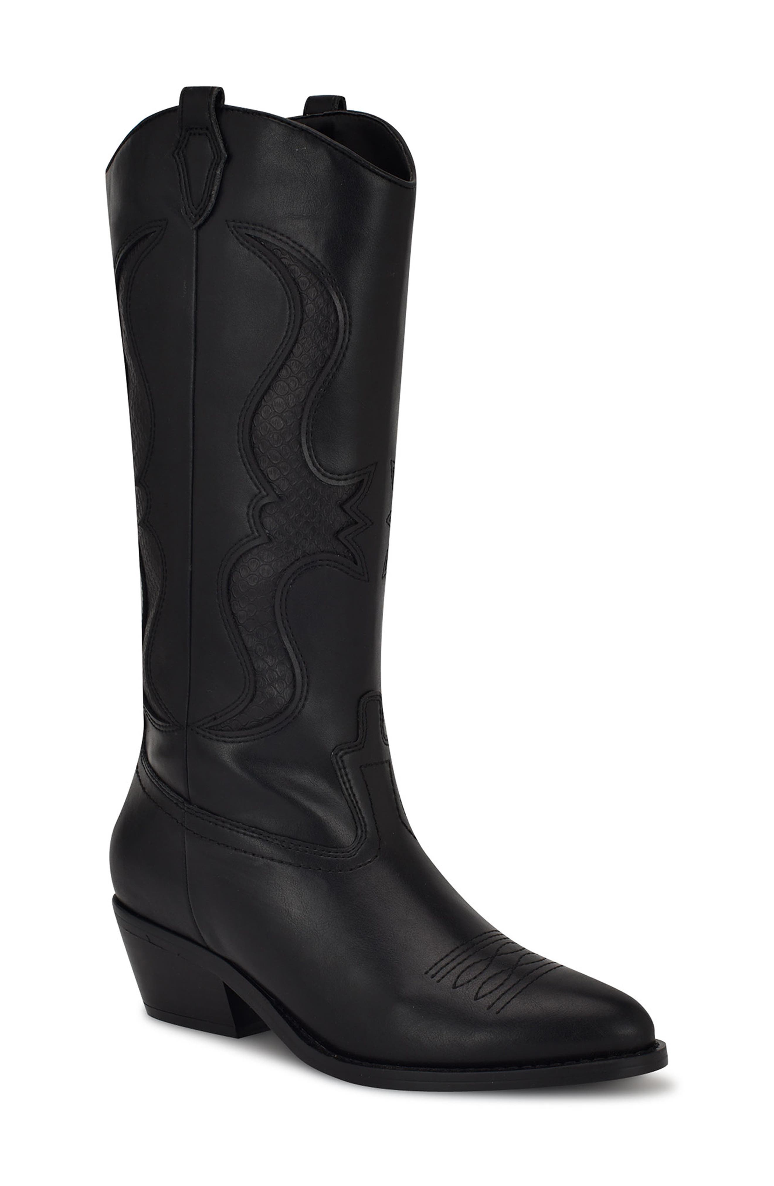 Nine West Cwyft Western Boot, Main, color, 