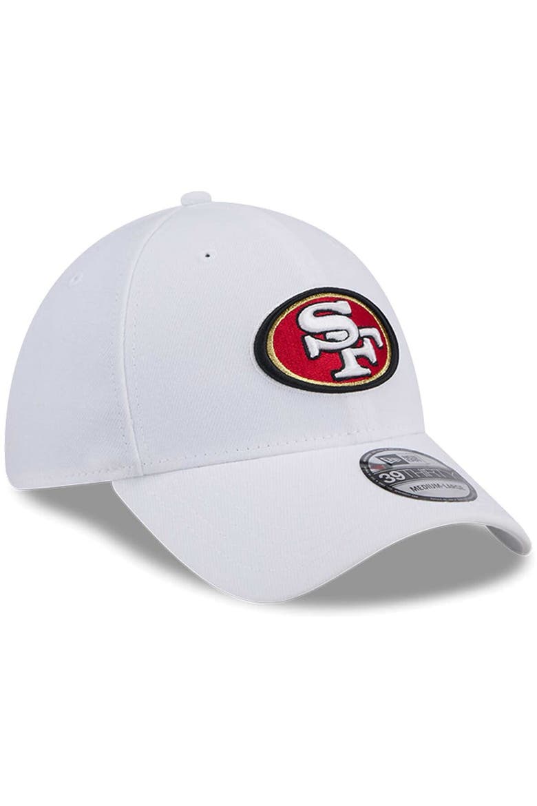 Men's New Era White San Francisco 49ers Main 39THIRTY Flex Hat, Alternate, color, White