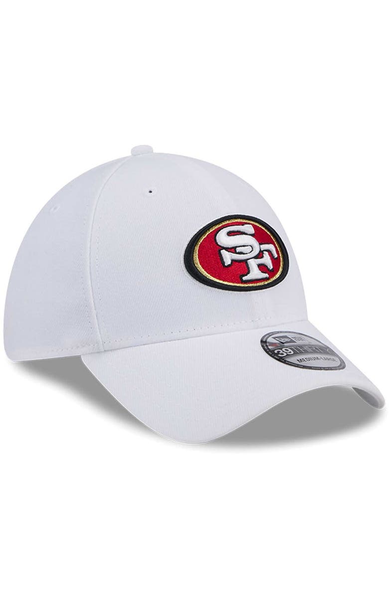 New Era Men's New Era White San Francisco 49ers Main 39THIRTY Flex Hat, Alternate, color, 
