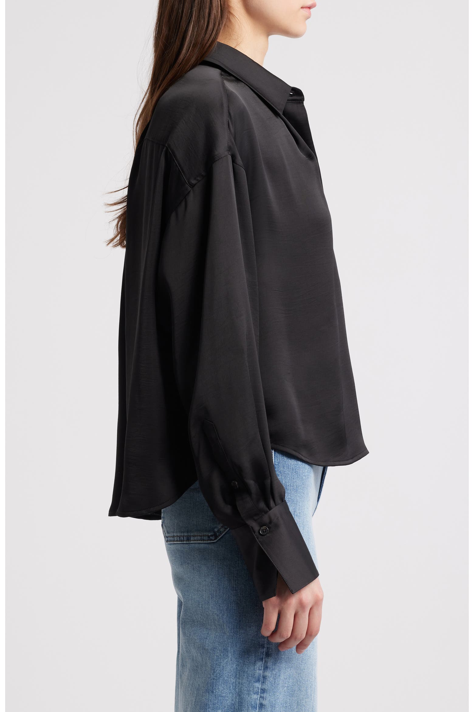 Ad Rag Com rag & bone Martha Long Sleeve Popover Shirt (Women) | Nordstromrack