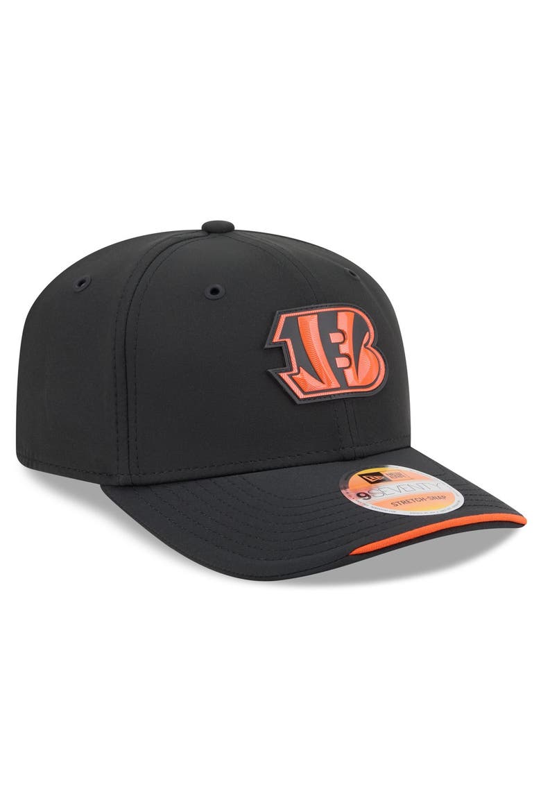 Men's New Era Black Cincinnati Bengals 2026 Sideline 9SEVENTY Adjustable Hat, Alternate, color, Black