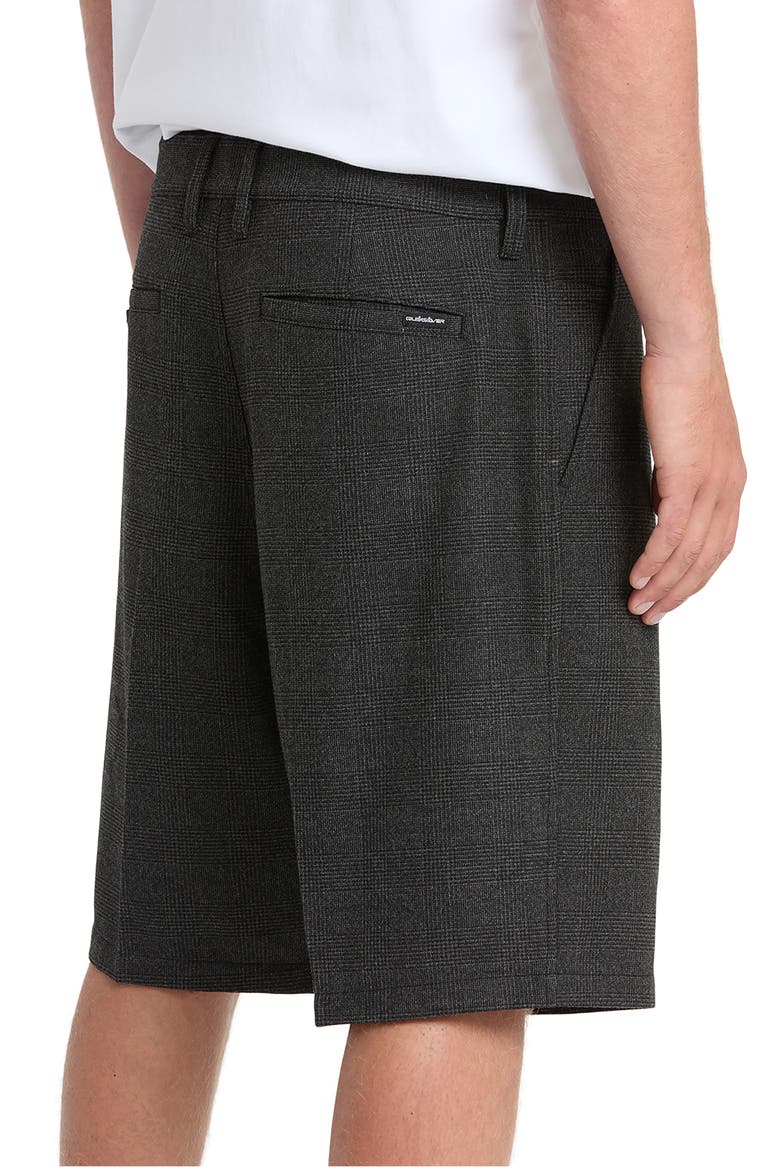 Gilroy Glen Check Pleated Shorts, Alternate, color, IRON GATE