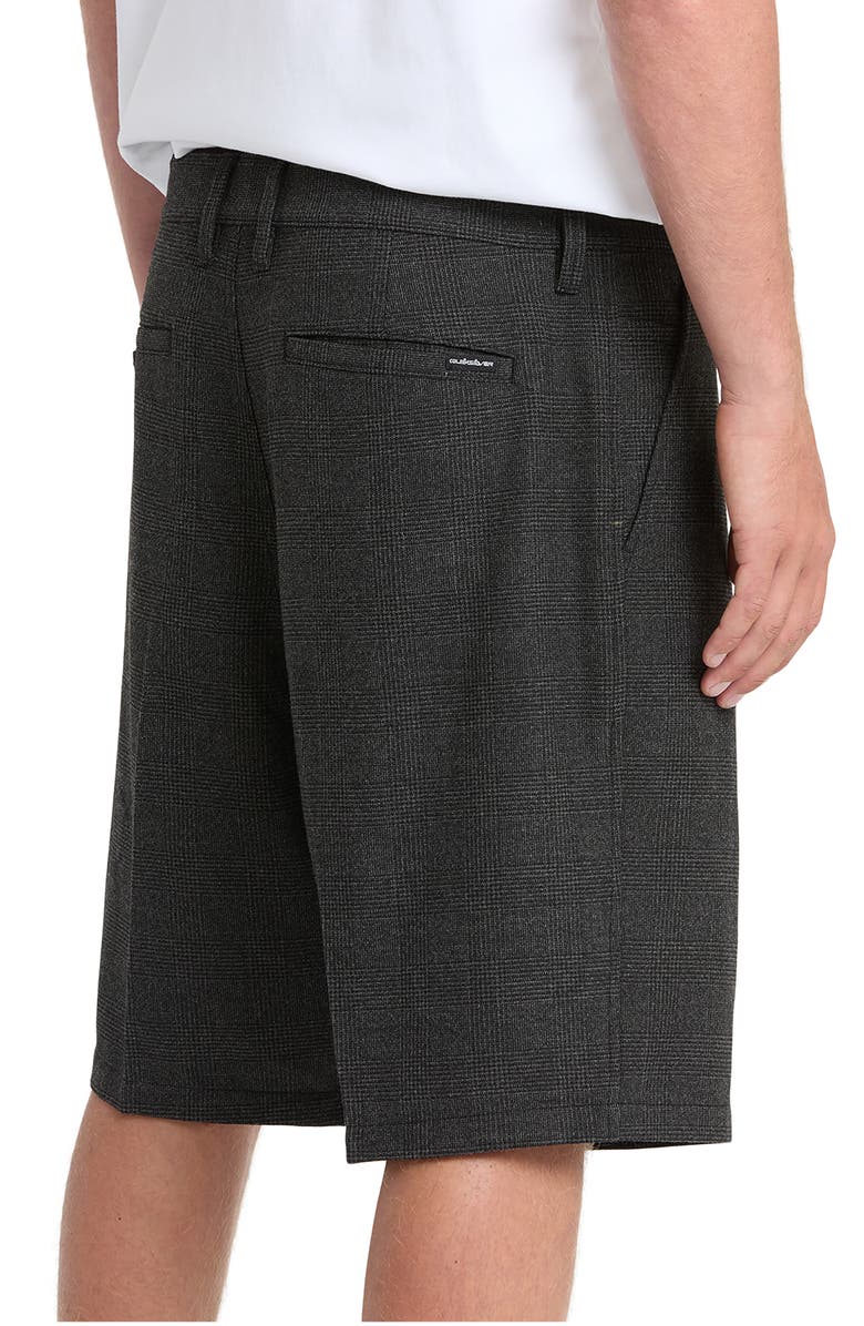 Quiksilver Gilroy Glen Check Pleated Shorts, Alternate, color, Iron Gate