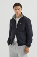 Brunello Cucinelli Bonded nylon reversible outerwear jacket with logo