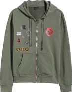 RtA Floyd Military Patch Zip Hoodie