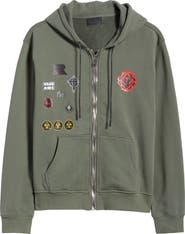 RtA Floyd Military Patch Zip Hoodie