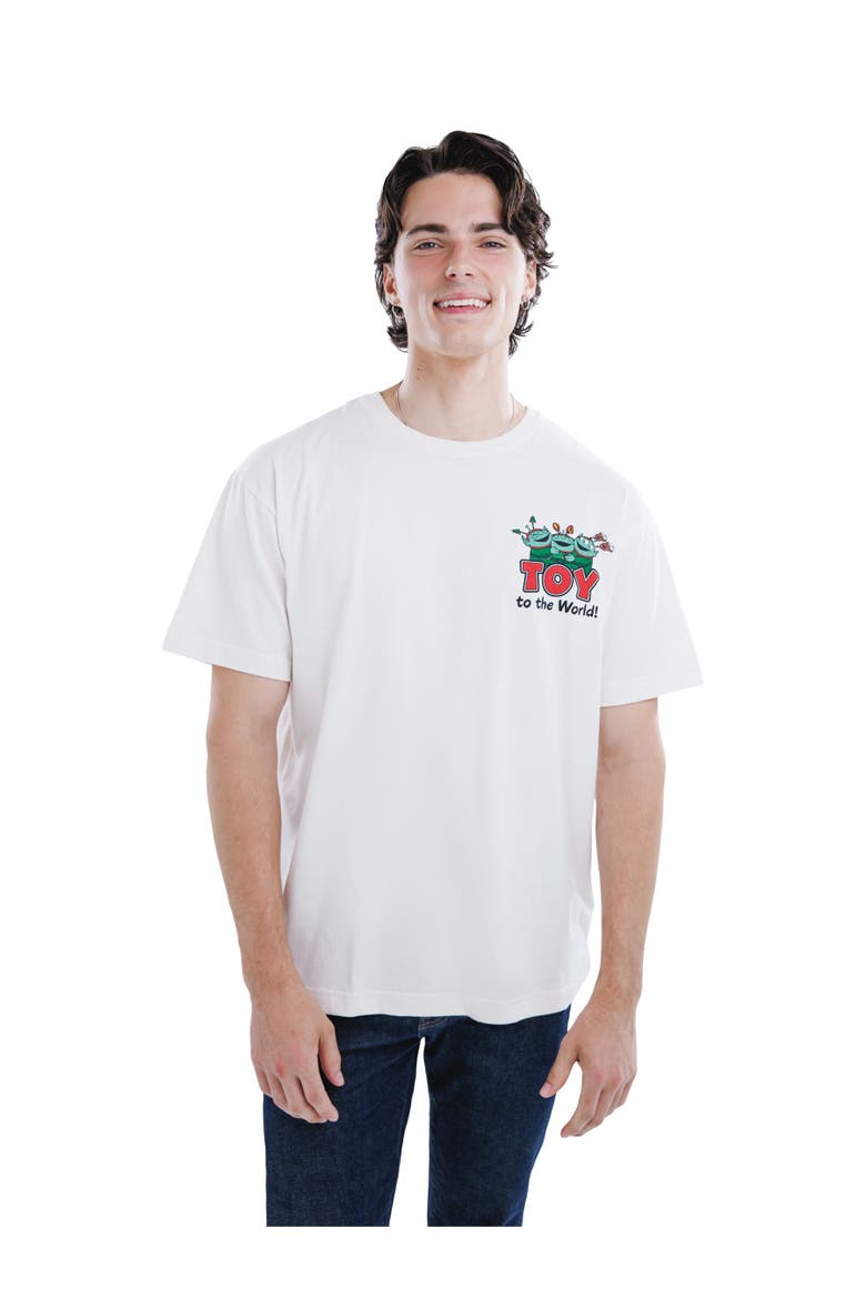Toy Story Holiday Short Sleeve T-Shirt, Alternate, color, Oatmeal Toy Story