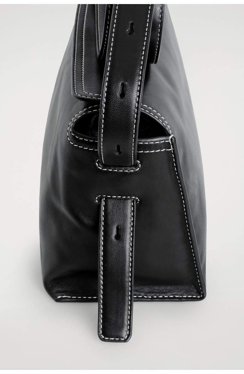 COS Plinth Crossbody Bag - Leather, Alternate, color, Black