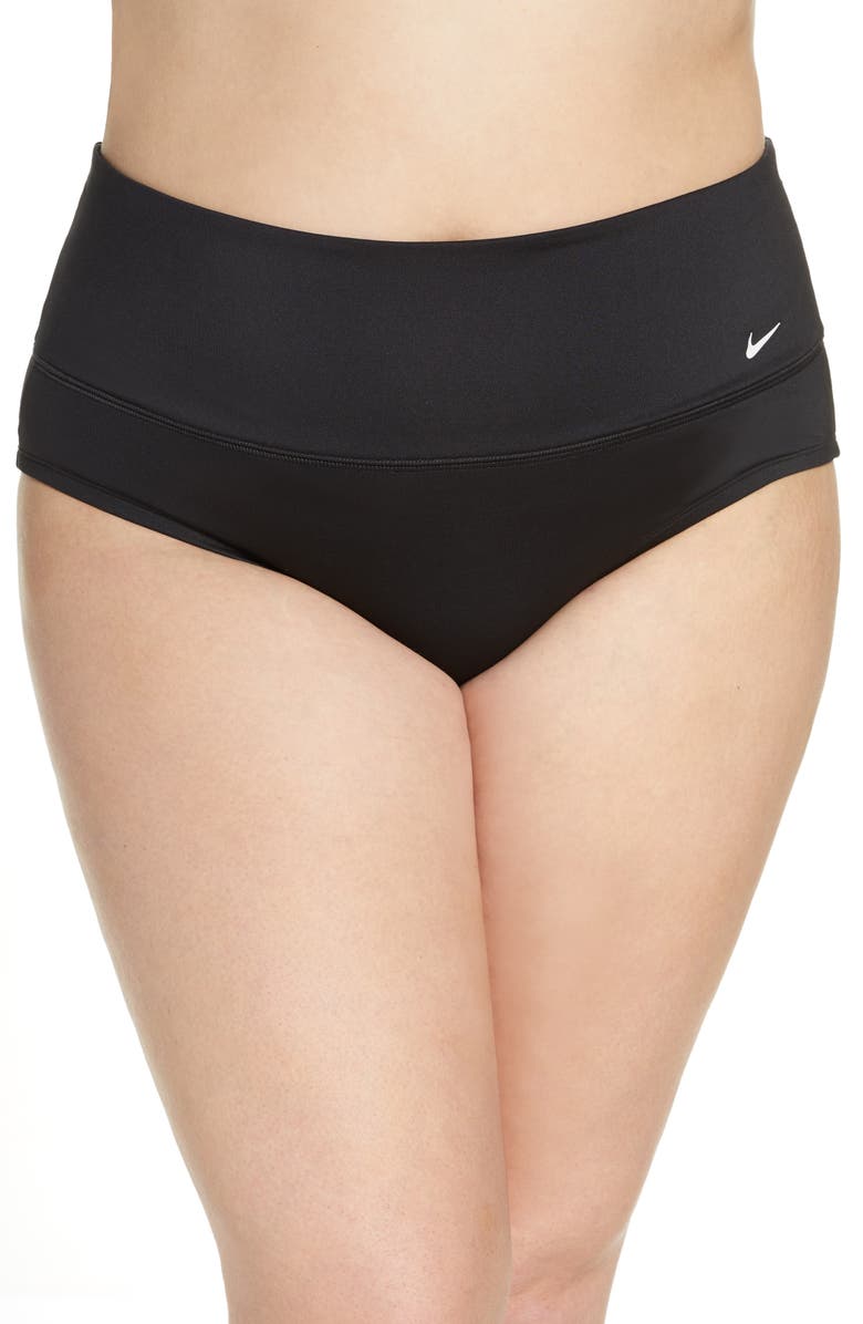 Nike Essential High Waist Bikini Bottoms, Main, color, 
